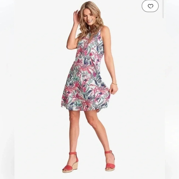 Hatley | NEW Meghan midi dress Pineapple Smoothie women’s XL NWT sleeveless - Picture 1 of 9